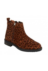 Adesso MYA Leopard zipped ankle boot